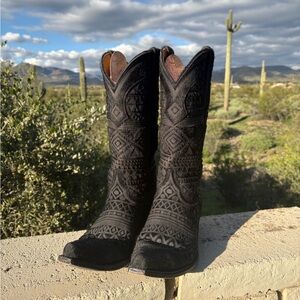 Black Zorilla 13” Old Gringo Women's Cowboy Boots